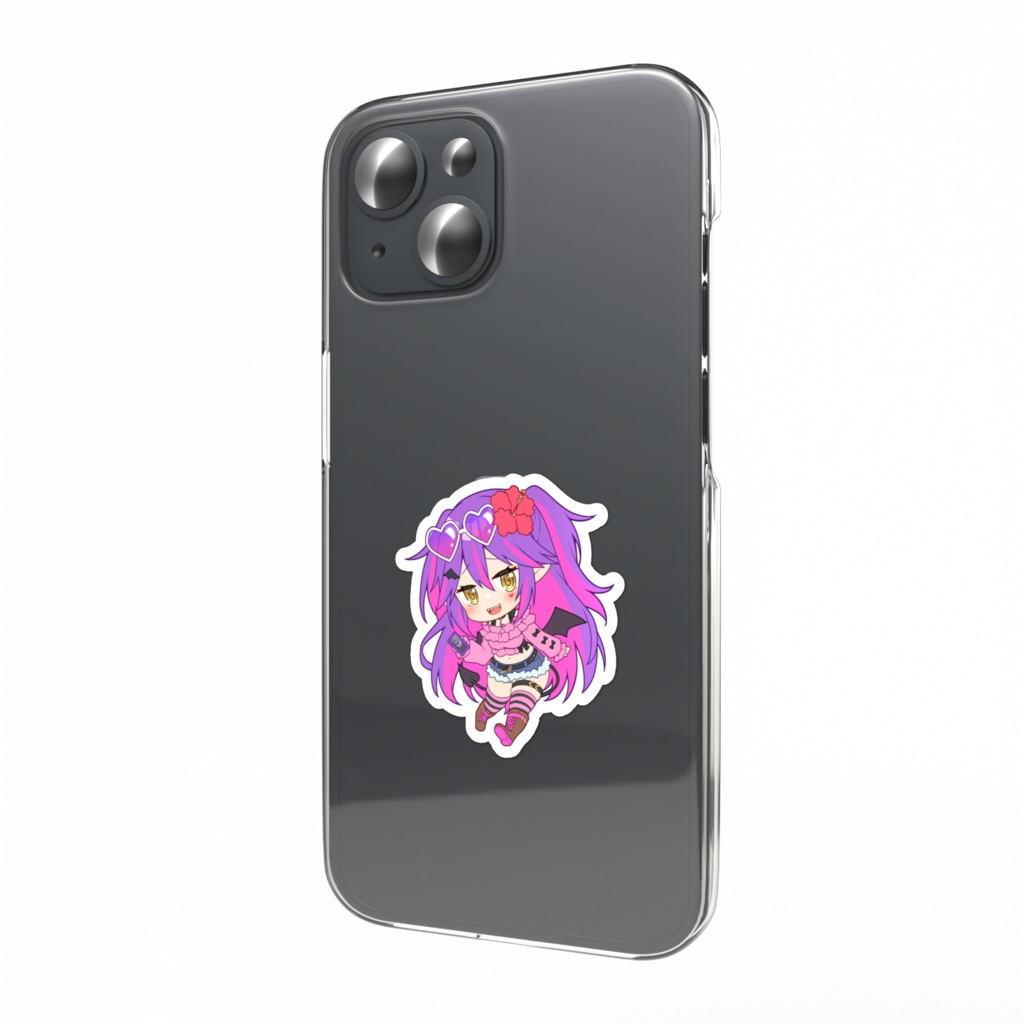 【ステッカー】雨恋かな子/メスガキギャル衣装ミニキャラ