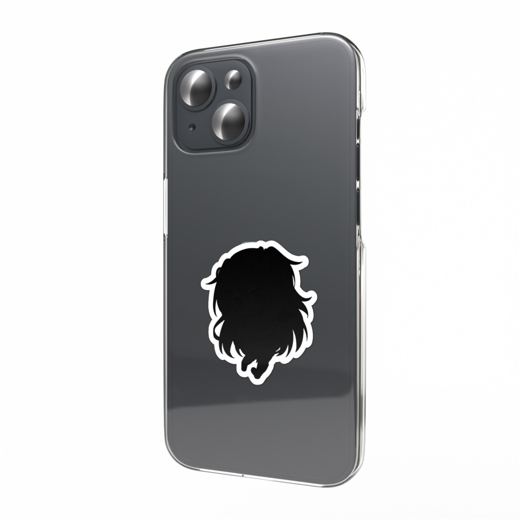 【ステッカー】雨恋かな子/メスガキギャル衣装ミニキャラ(シルエット)