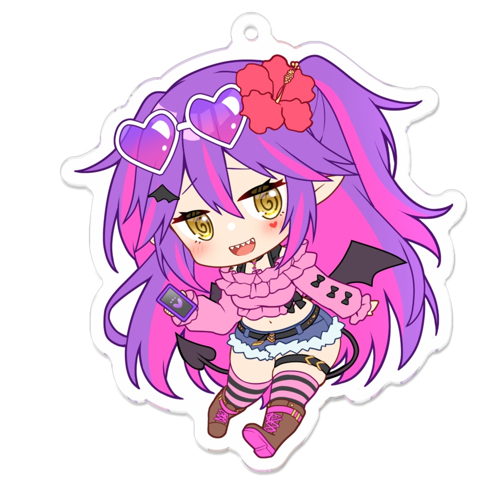 【アクリルキーホルダー】雨恋かな子/メスガキギャル衣装ミニキャラ