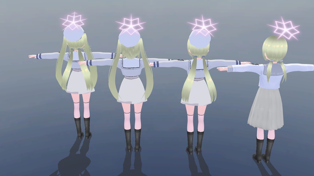 守月スズミ v0.5 + 自警団 (.vrm) [VRoid Base] - renisart - 4/4
