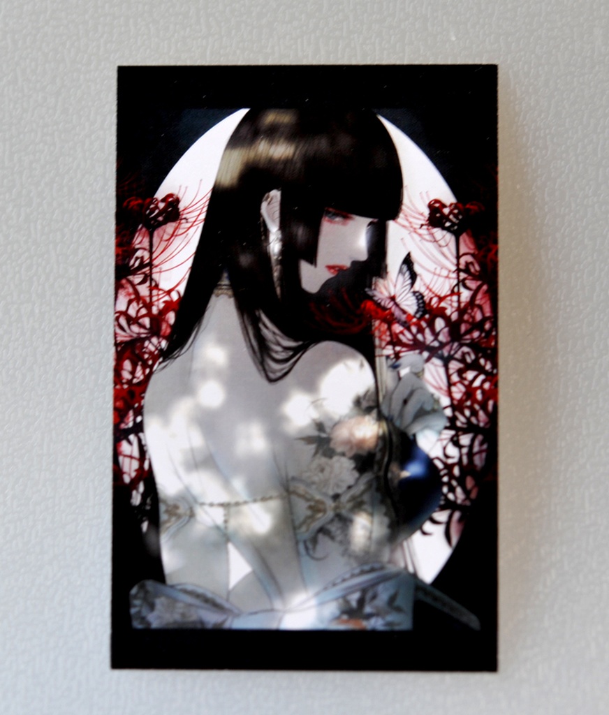 【毒セサリー】リコリン(ヒガンバナ毒)・イラスト台紙Ver.