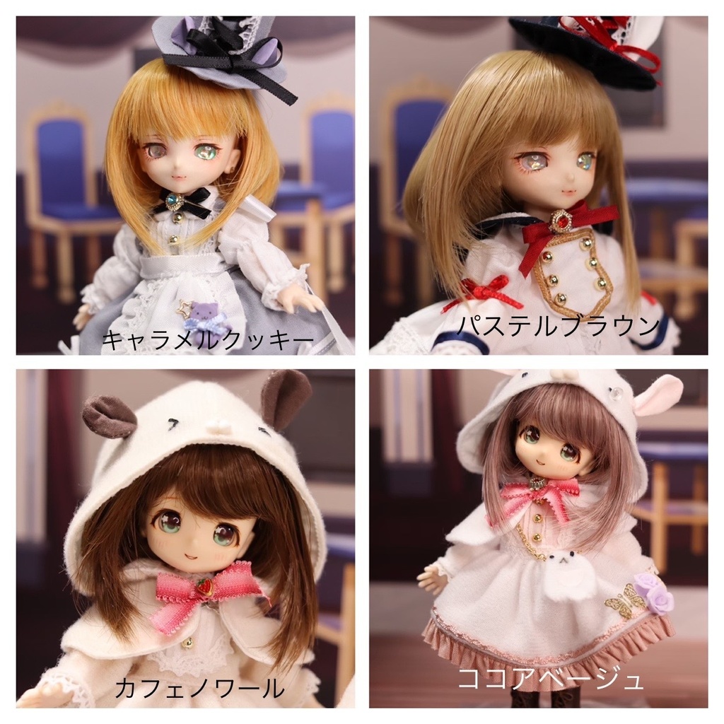 4インチウィッグ 前下がりふんわりボブ