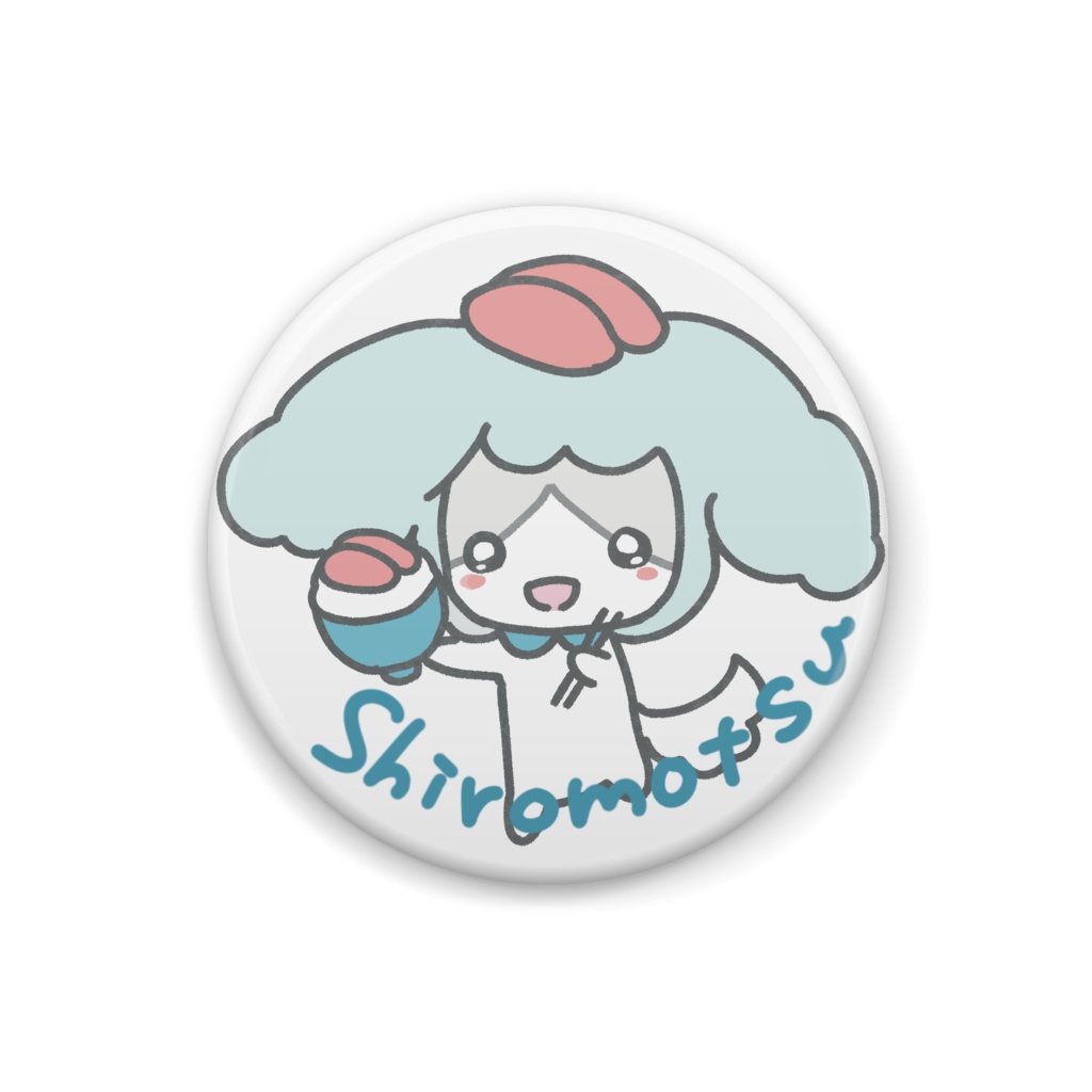 しろもつめんたいこ缶バッチ