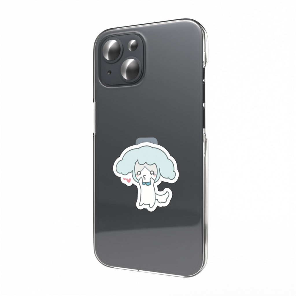 しろもつちゅっちゅスマホステッカー