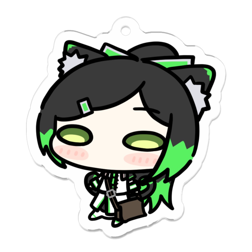 虚黒ナナ もちぷにアクリルキーホルダー