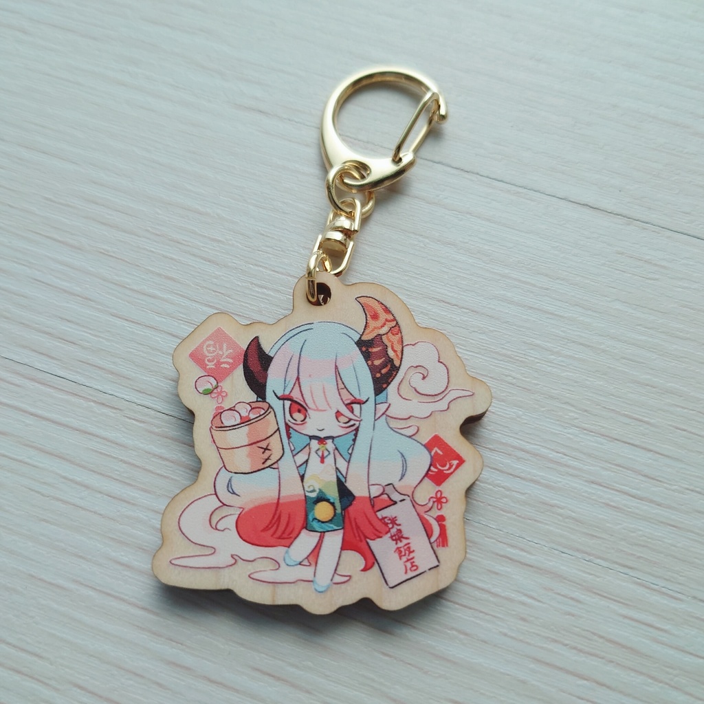 創作っ子 ウッドキーホルダー