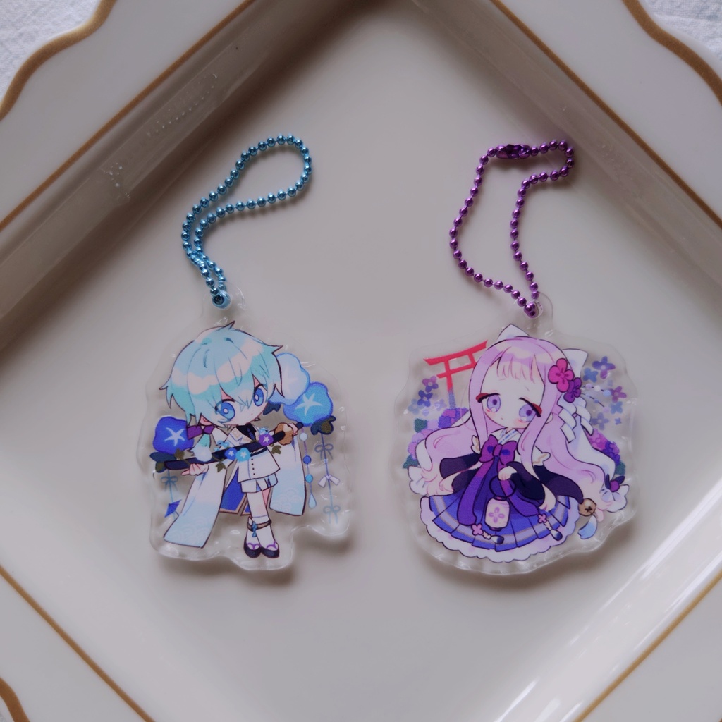 水面アクリルキーホルダー