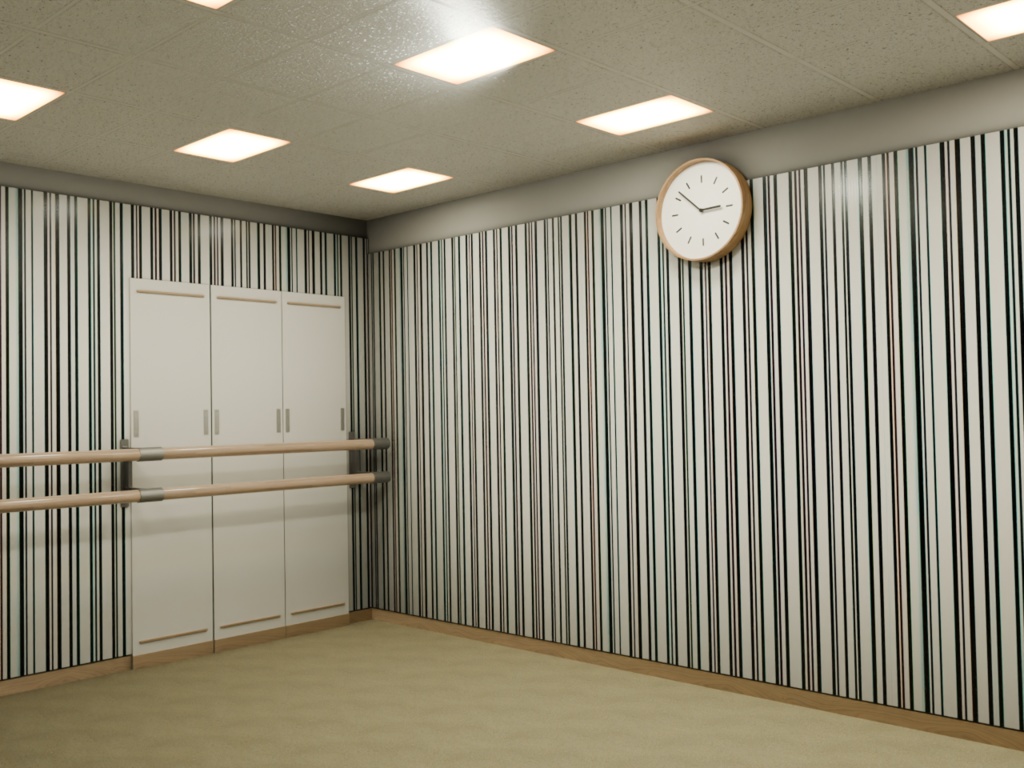 北欧調シンプルな壁掛け時計【即アニメーション可】