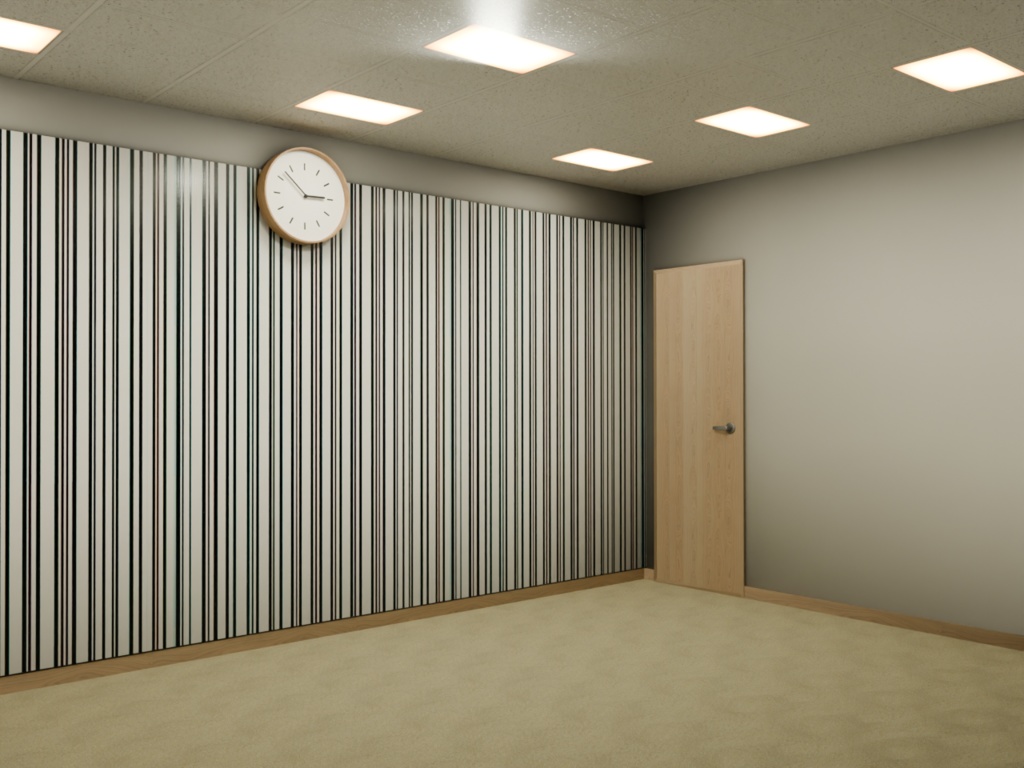 北欧調シンプルな壁掛け時計【即アニメーション可】