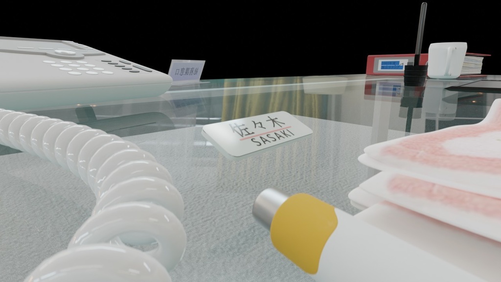 OL服によく合うアクリル名札ネームプレート