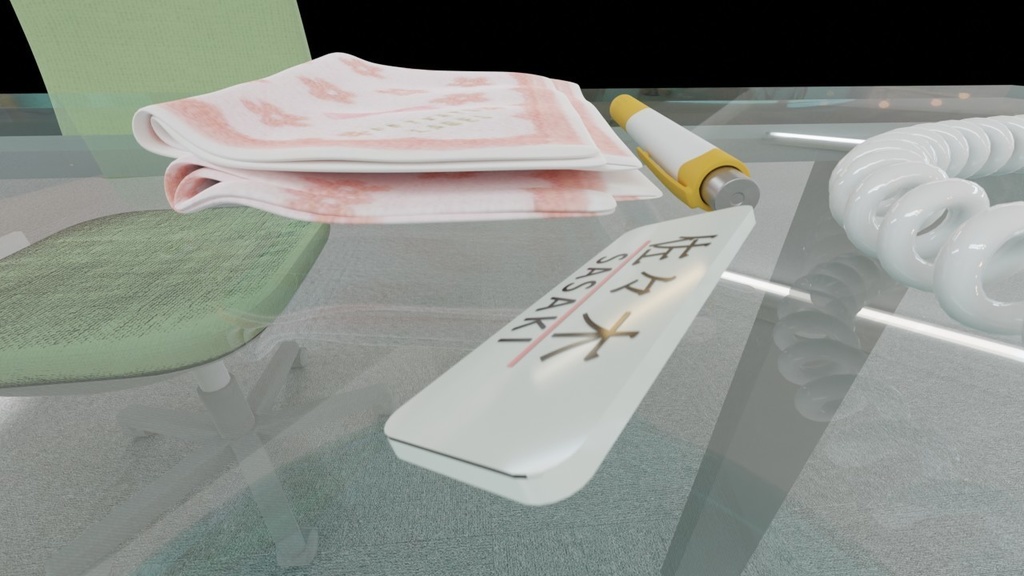 OL服によく合うアクリル名札ネームプレート