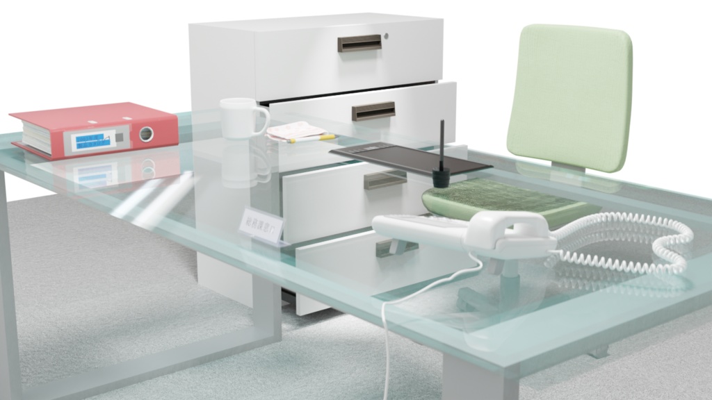 オフィスに必須!引き出し可能な4段キャビネット