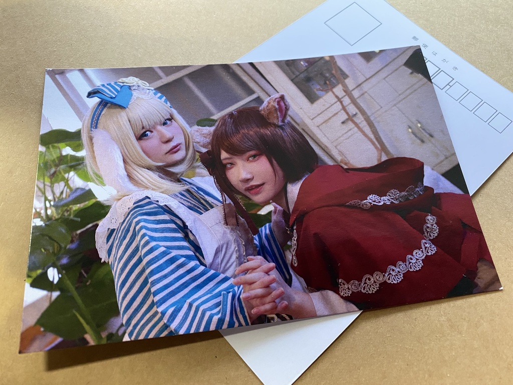 和風童話 赤ずきん/アリス ポストカード 2種