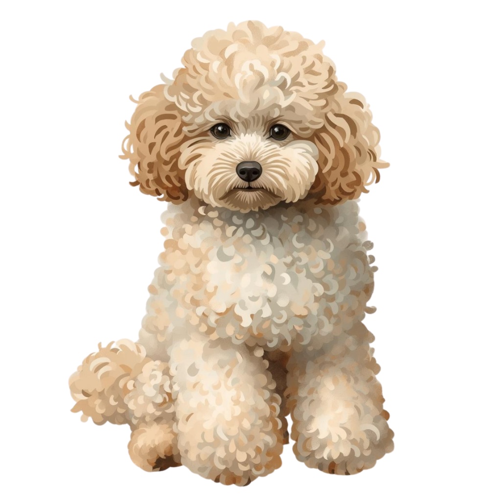 「お座りしている犬」水彩アンティーク風クリップアート10点セット PNG背景透過