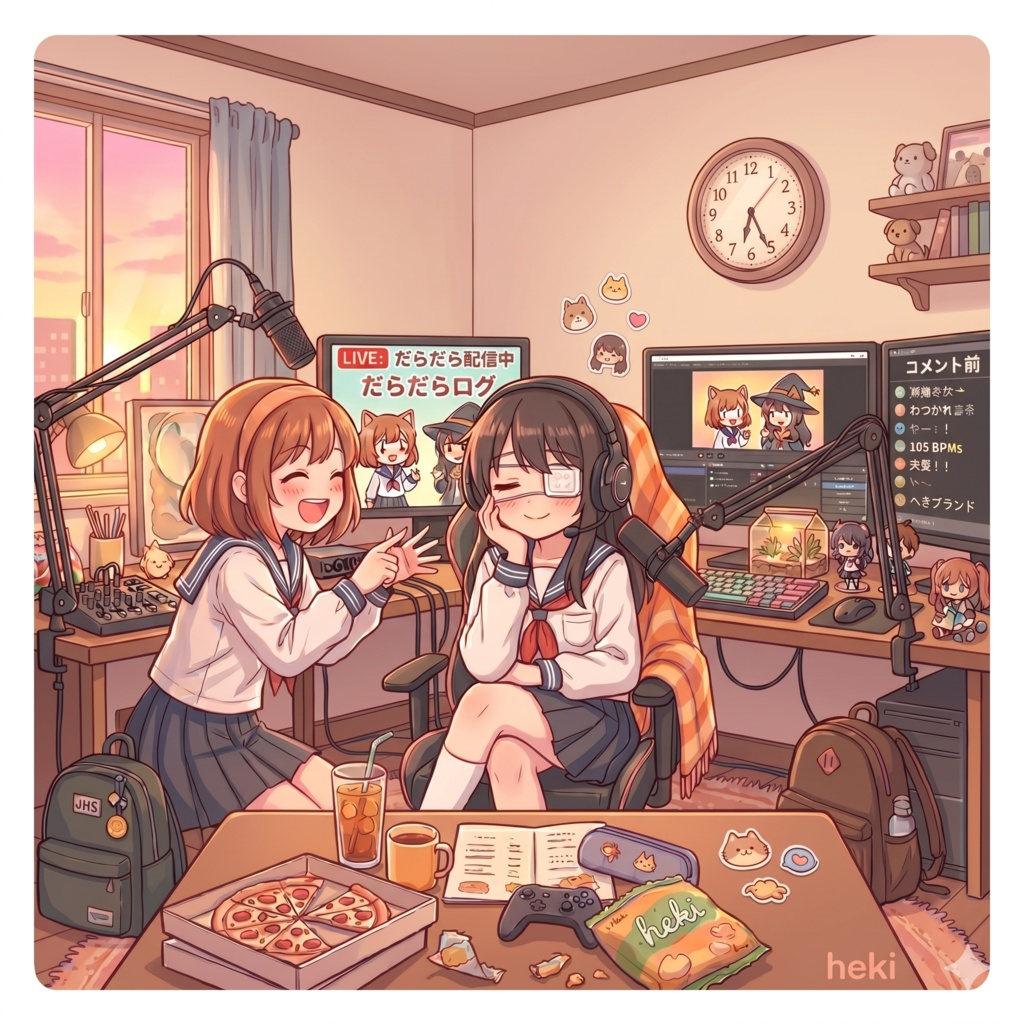 【雑談配信向け】雑談・作業用ゆるBGM 5曲セット