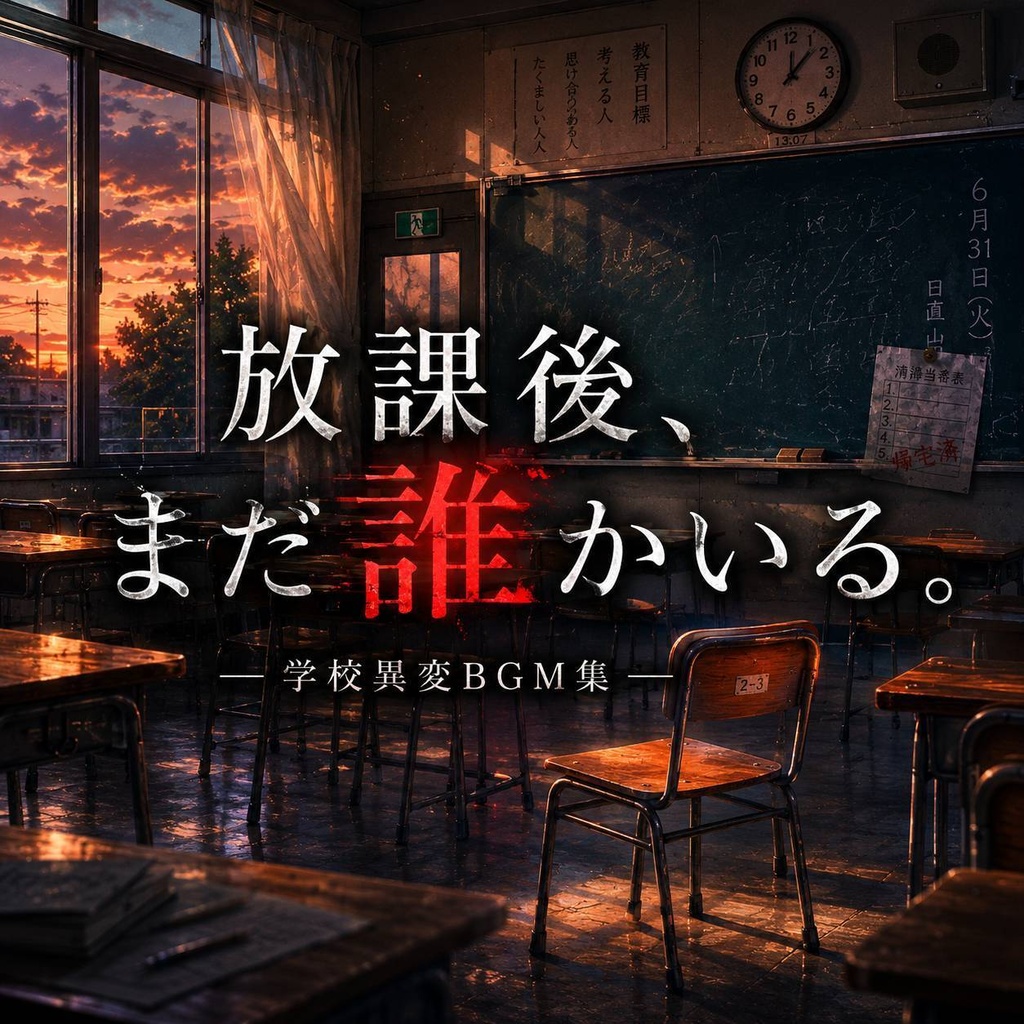 【学校怪談・TRPG向け】 学校異変BGM集 - 放課後、まだ誰かいる -