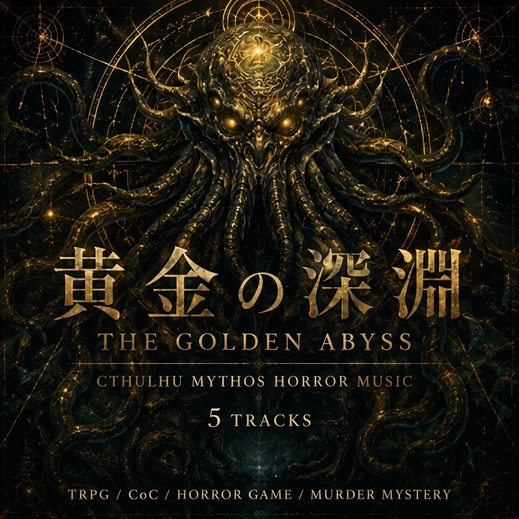 【TRPG・ホラー環境音】黄金の深淵 ― クトゥルフ神話ホラーBGM|異形・宇宙的恐怖・探索
