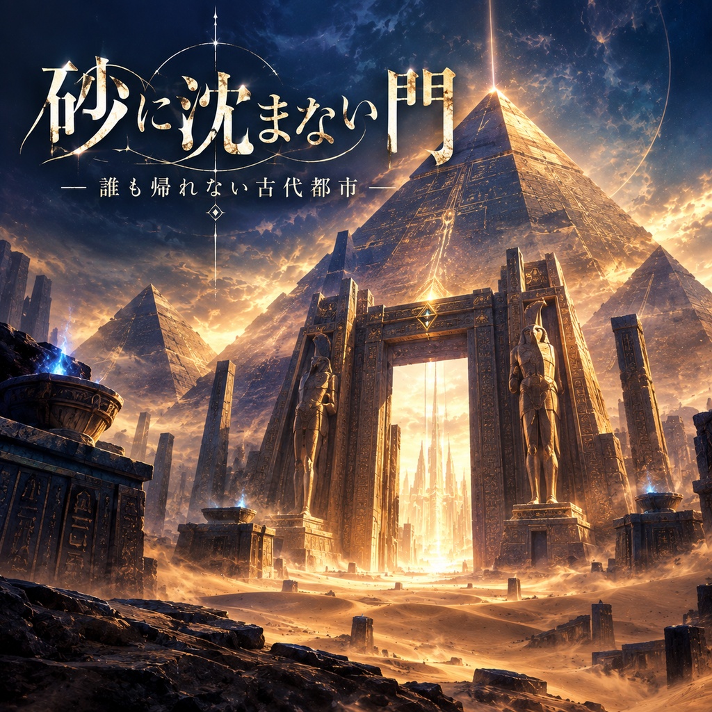 【TRPG・CoC向け】砂漠遺跡・古代神殿ホラーBGM｜砂に沈まない門 ― 誰も帰れない古代都市 ―