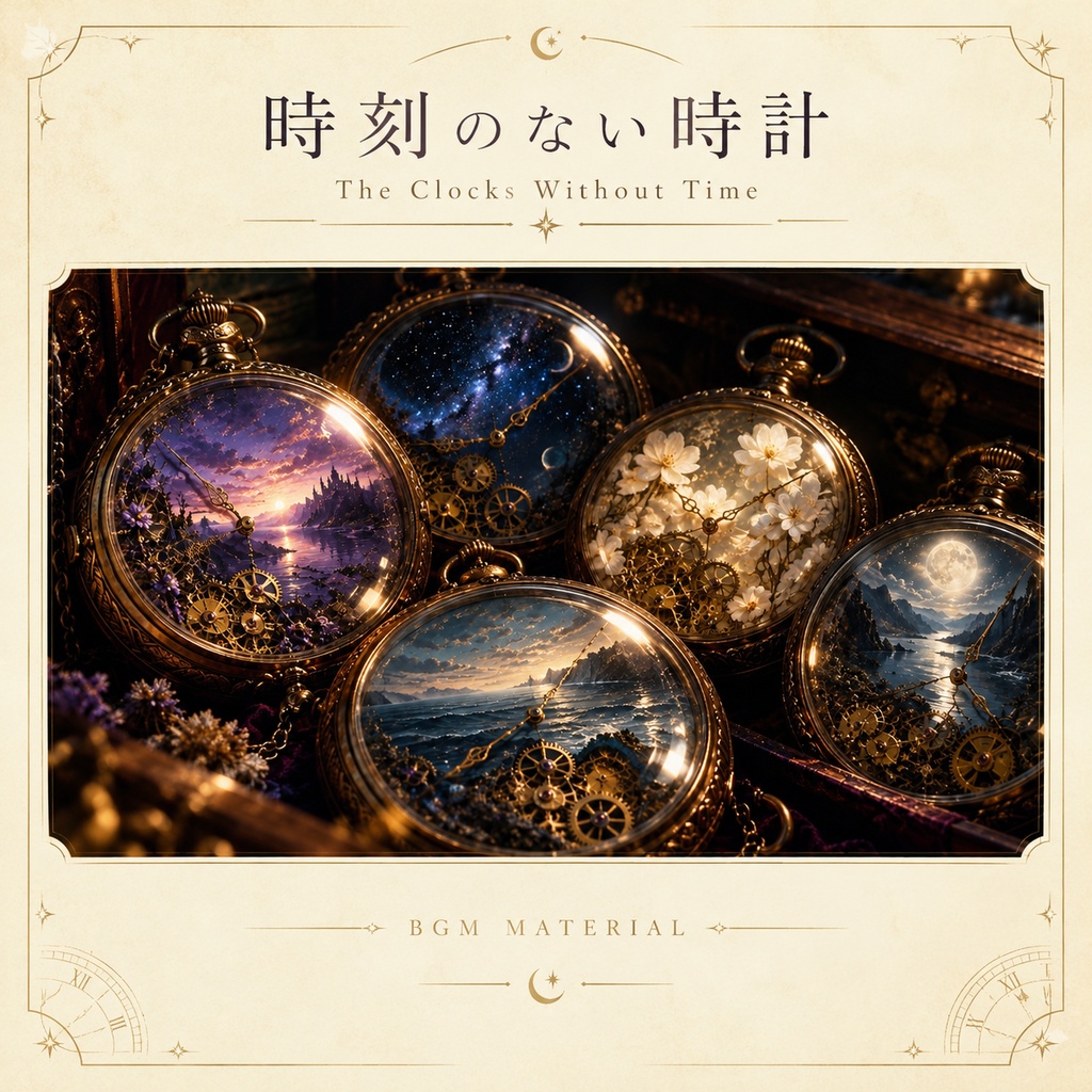 【TRPG・CoC向け】時刻のない時計 |幻想・不穏・探索BGM 5曲