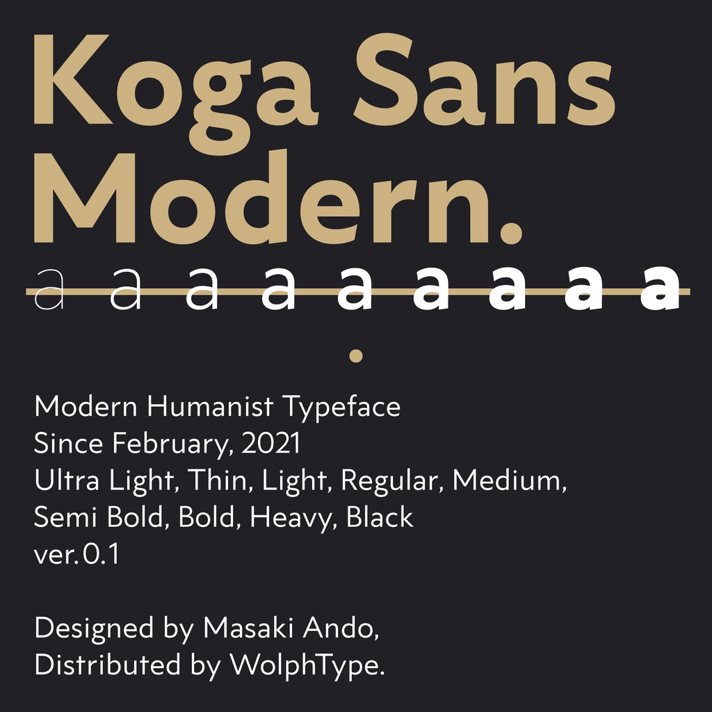 Koga Sans Modern Trial Fonts