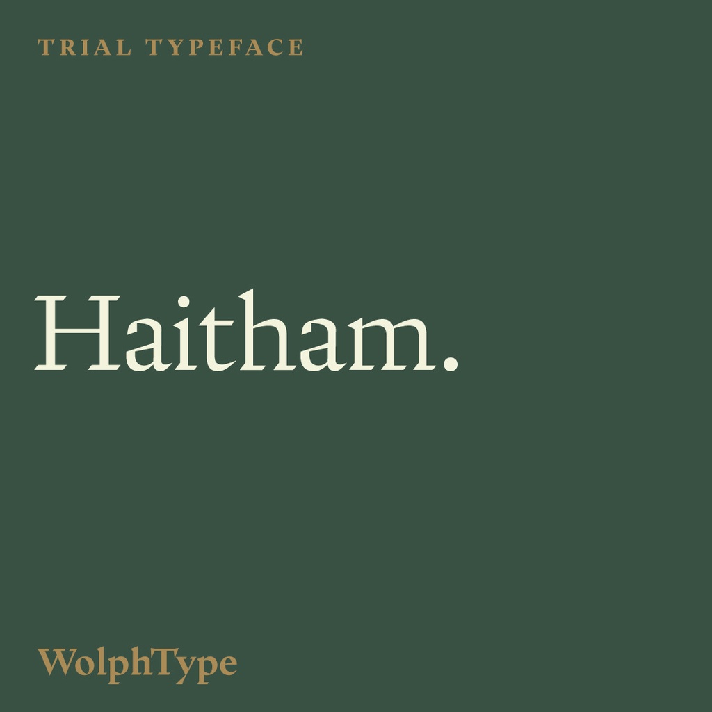 Haitham Trial Fonts
