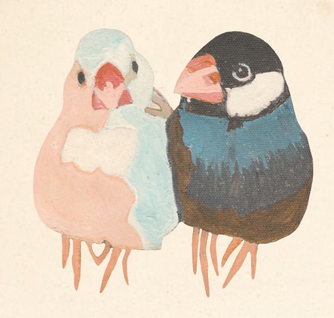 トートバッグ【文鳥】