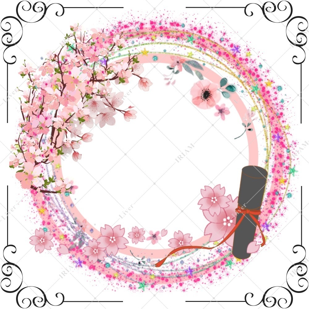 【無料】春かわいいアイコンリング4種セット|IRIAM・配信者向け素材