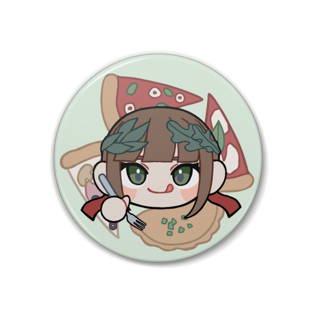 【国擬人化】 【今すぐ国旗を振って!】 いたりあ ピザ 缶バッジ 38mm