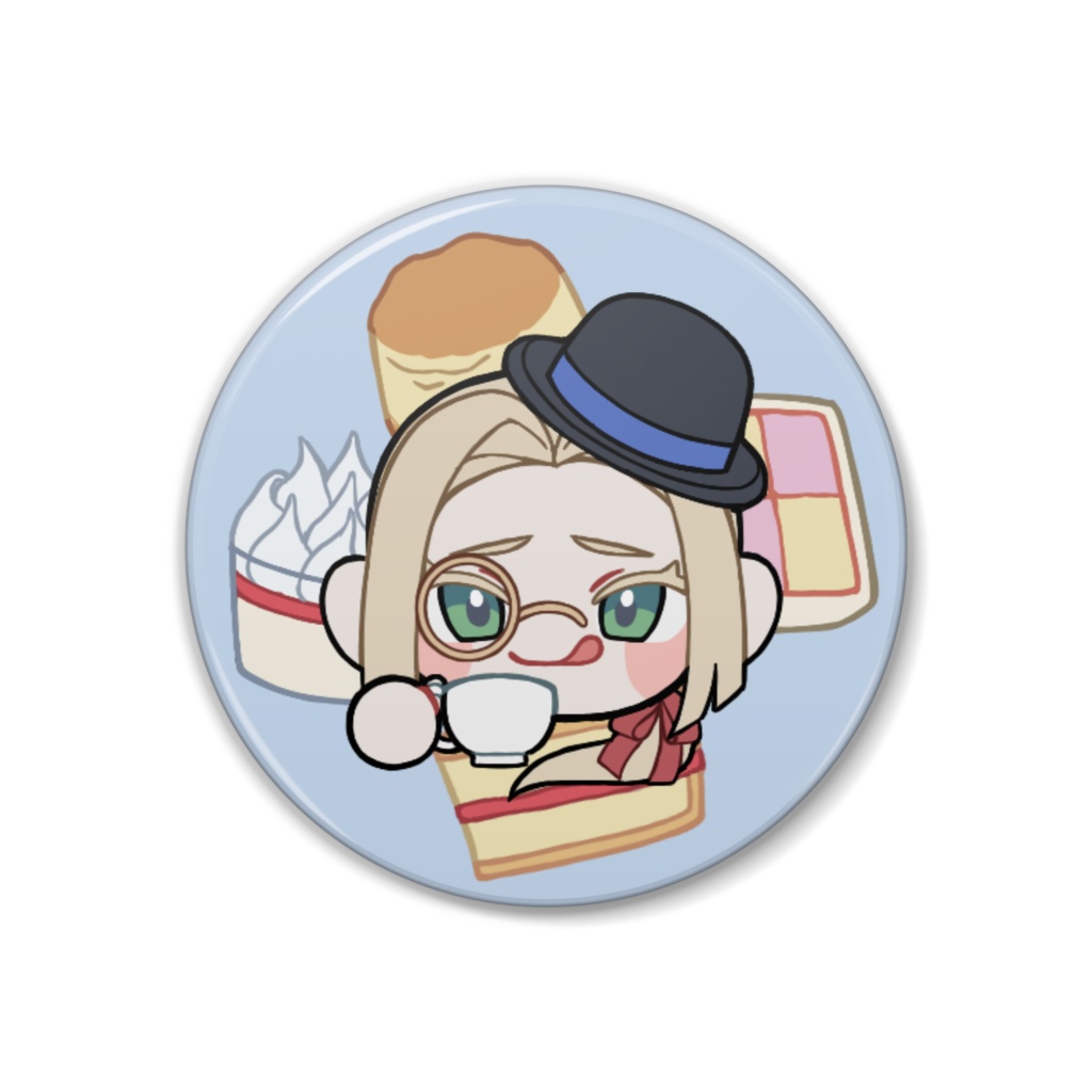 【国擬人化】 【今すぐ国旗を振って!】 いぎりす おかし 缶バッジ 38mm