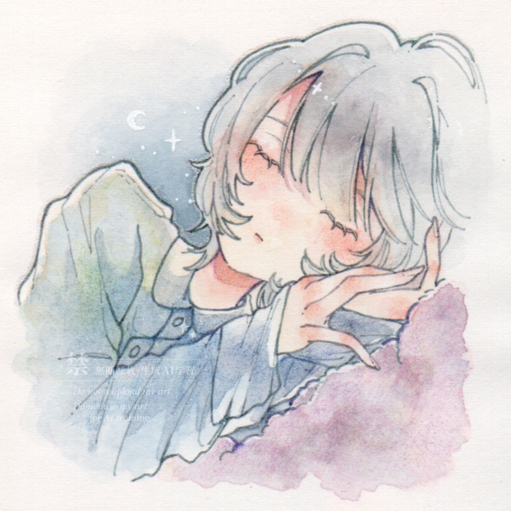 水彩原画 ［　夢を。］ 