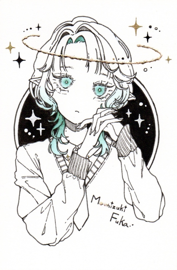 ドローイング原画［純情な祈り］