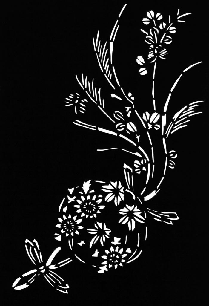 【無料・切り絵図案】和柄の切り絵