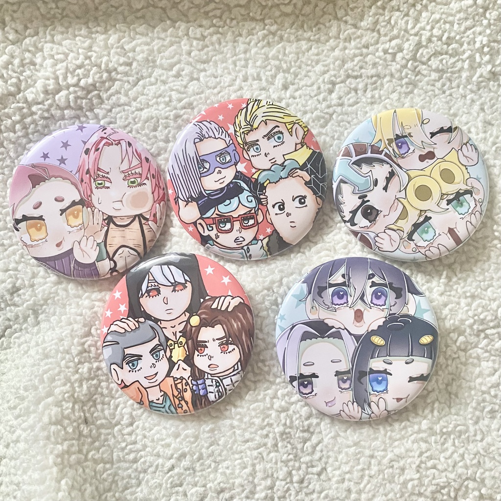 【ジョジョ合作】5部缶バッジコンプリートセット