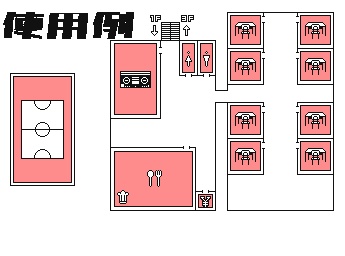 ダンガンロンパ風マップアイコンドットセット