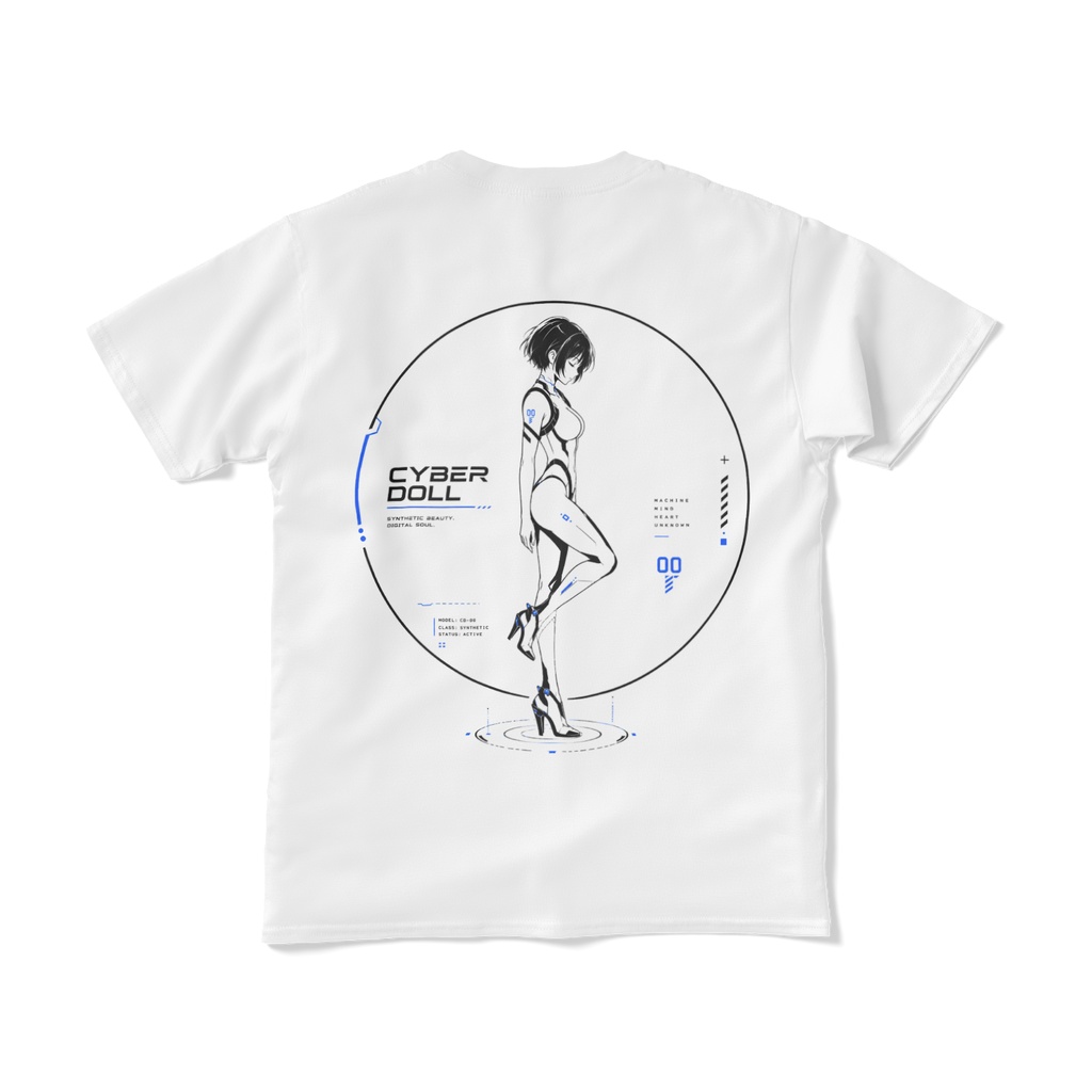 Cyber doll Unit00 Tシャツ カラー ホワイト