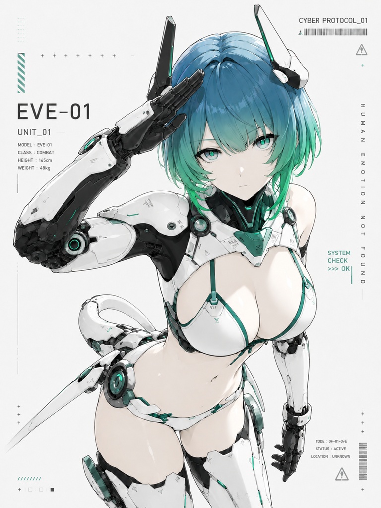 CYBER Protocol 01 オリジナル Tシャツ