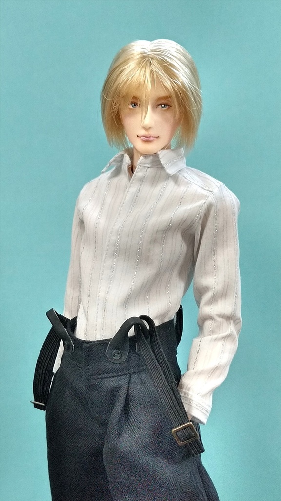 オビツ30サイズ台襟つきシャツの型紙