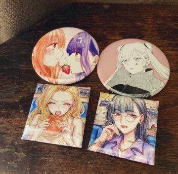 チャイナ少女缶バッジ