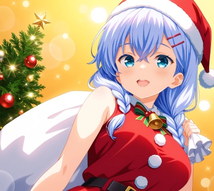 （無料）R7.12　FHD（16:9）サンタガール壁紙 お試しセット