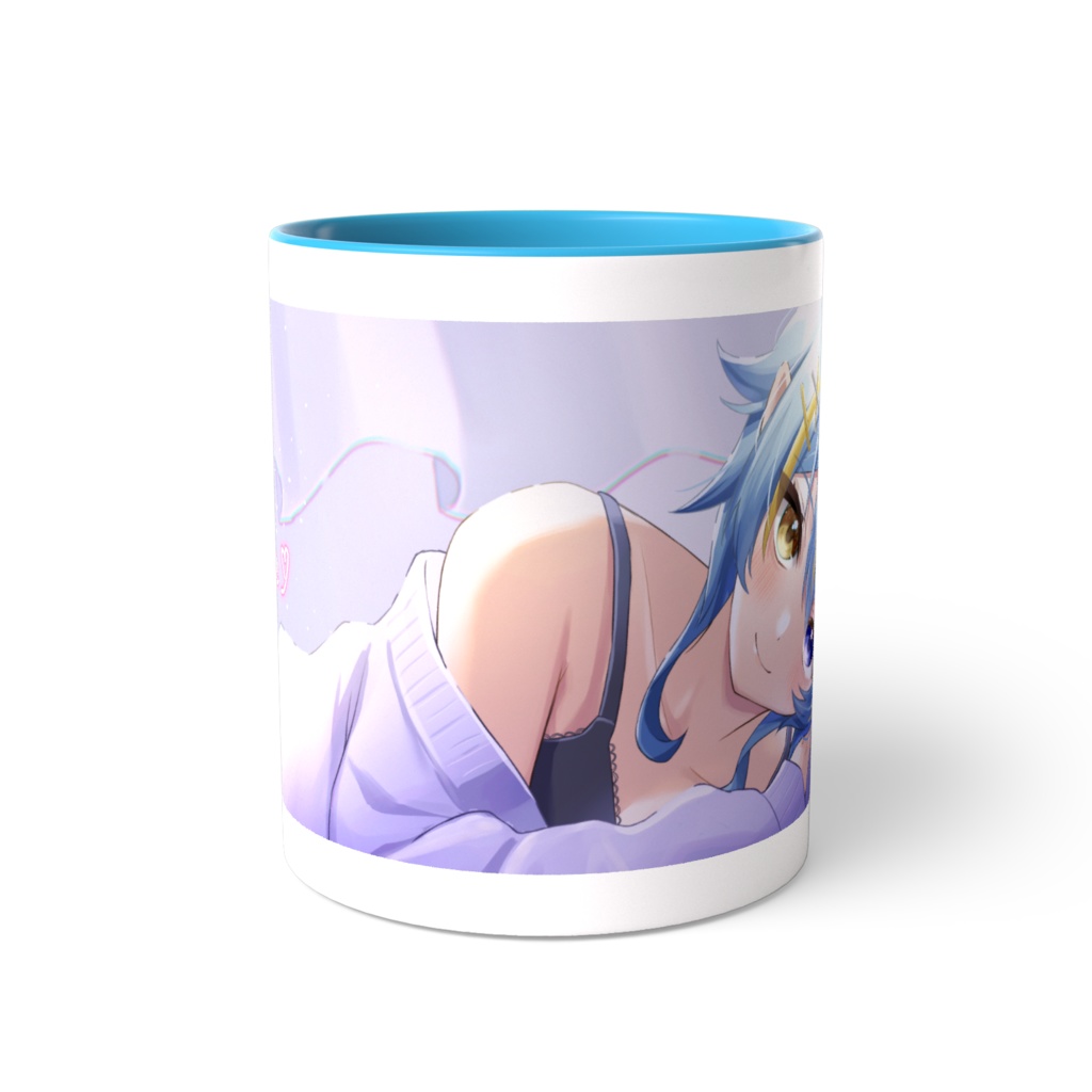 \ 添い寝ひなぴ / 『一緒に居てくれる?』ツートンカラーマグカップ黄or青