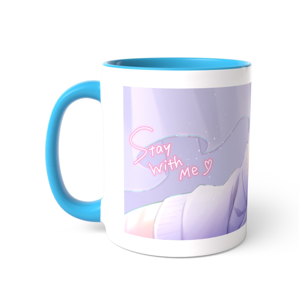 \ 添い寝ひなぴ / 『一緒に居てくれる?』ツートンカラーマグカップ黄or青