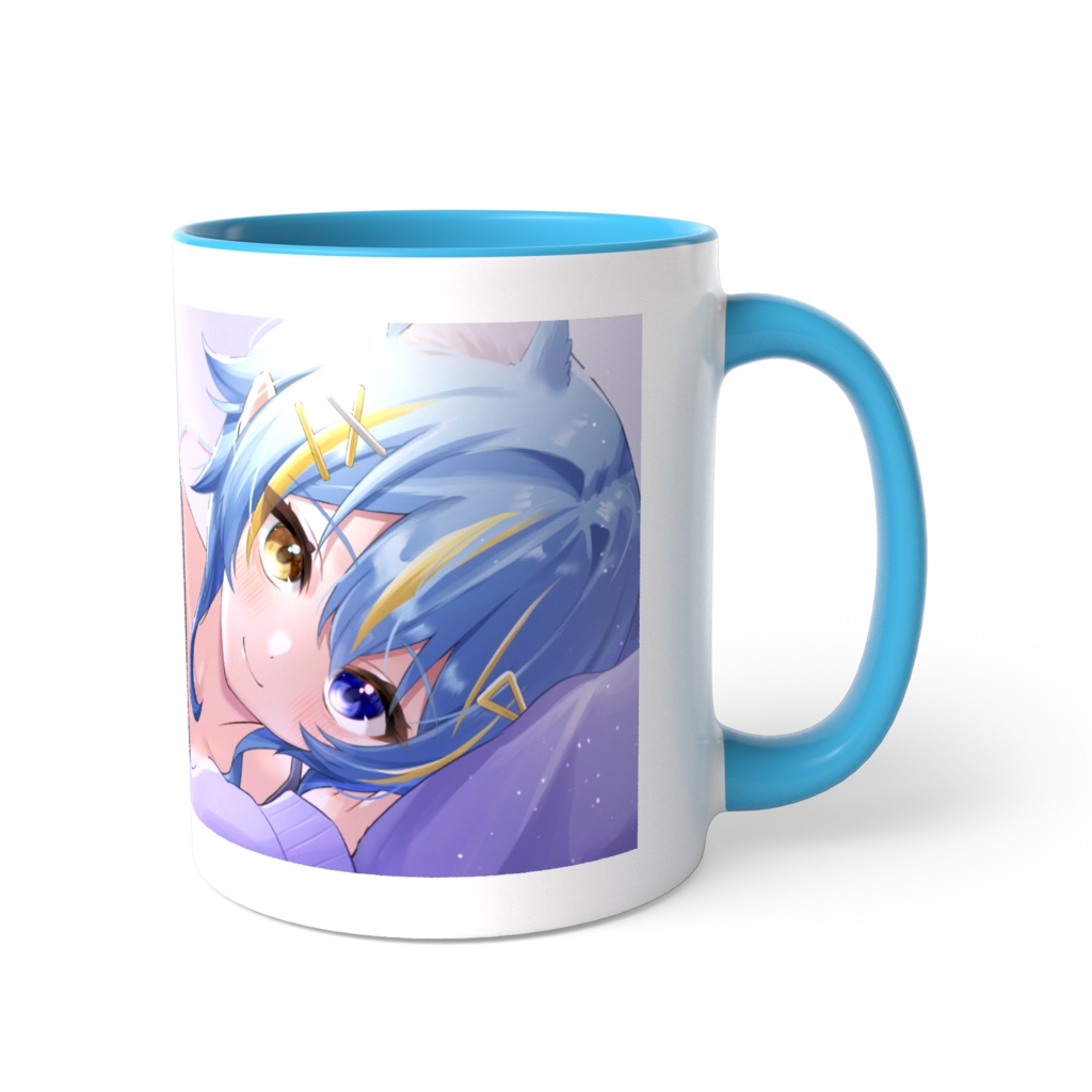 \ 添い寝ひなぴ / 『一緒に居てくれる？』ツートンカラーマグカップ黄or青