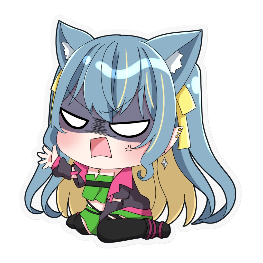 ♡ひなつきそう ハーフツインVer. クリアステッカー♡