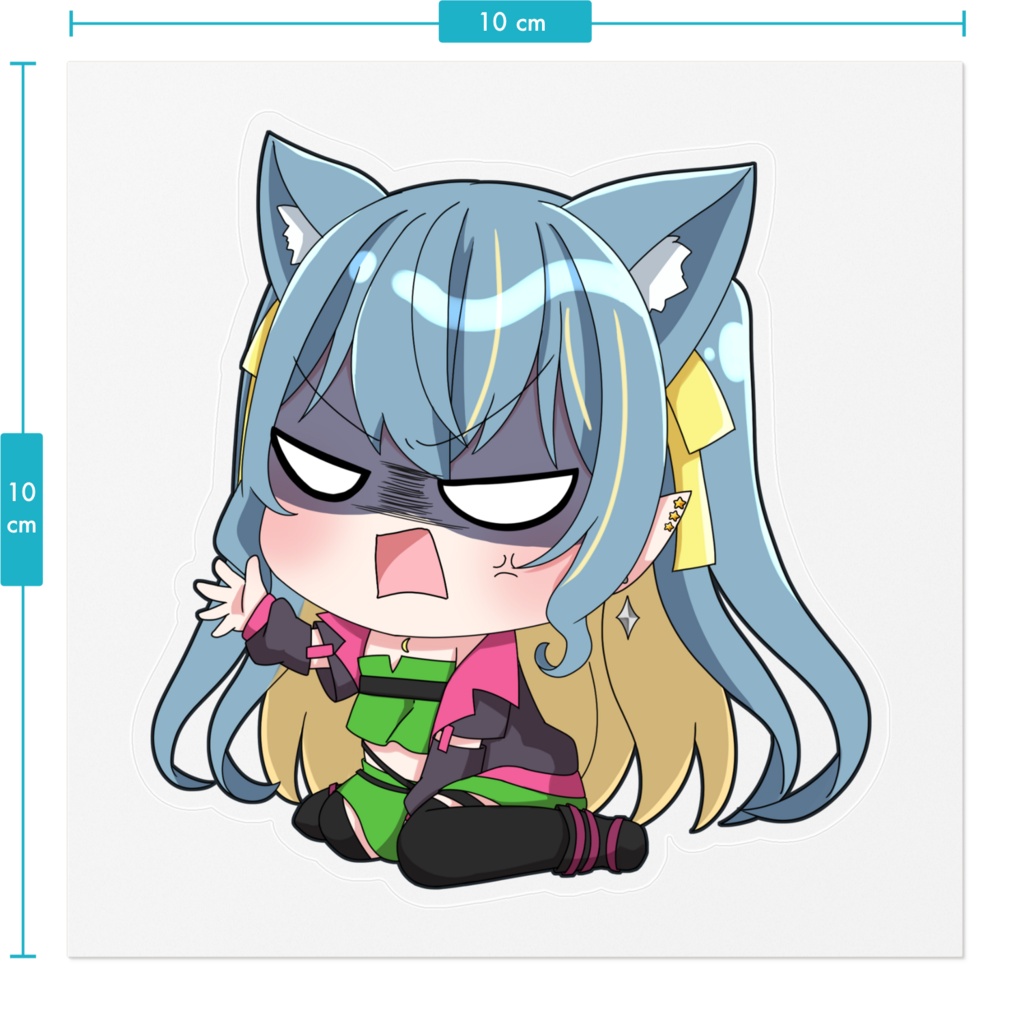 ♡ひなつきそう ハーフツインVer. クリアステッカー♡