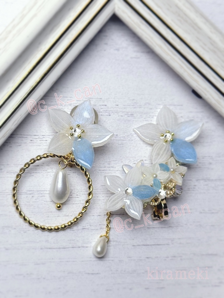 インテイワットイヤーカフ＆ピアスorイヤリングセット