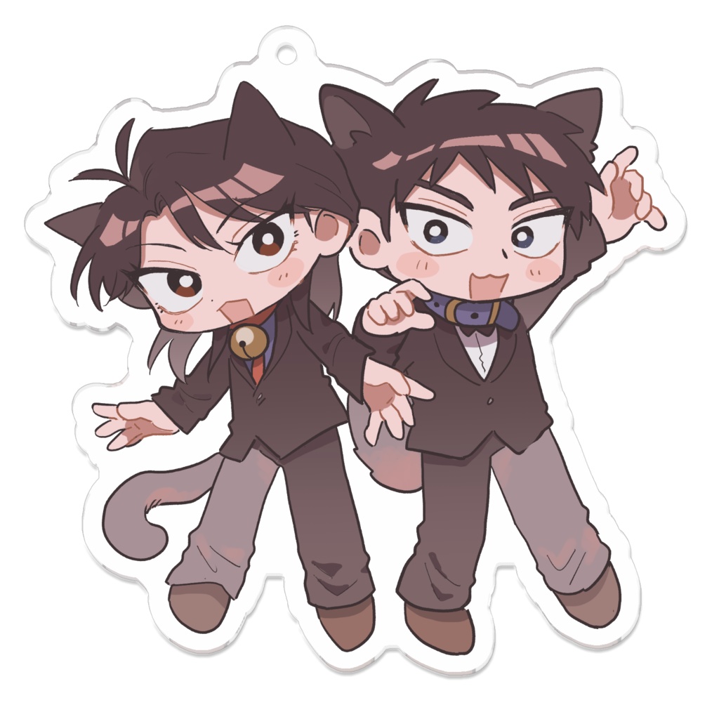 裏カジノわんにゃんアクリルキーホルダー