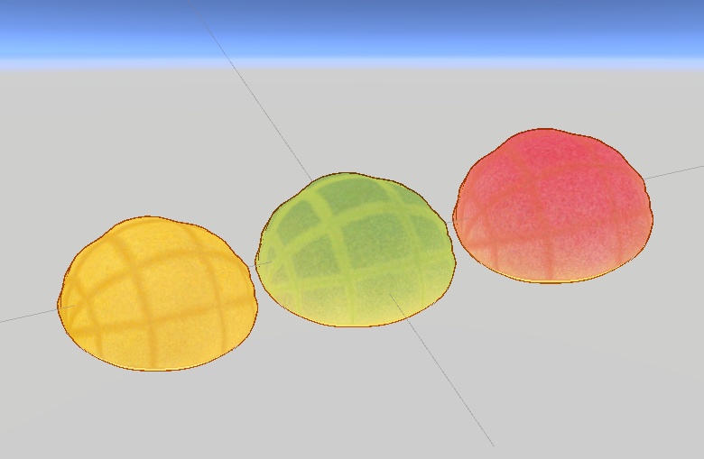 Riccaのメロンパン3Dモデル(Ricca's Melon bread 3D model)