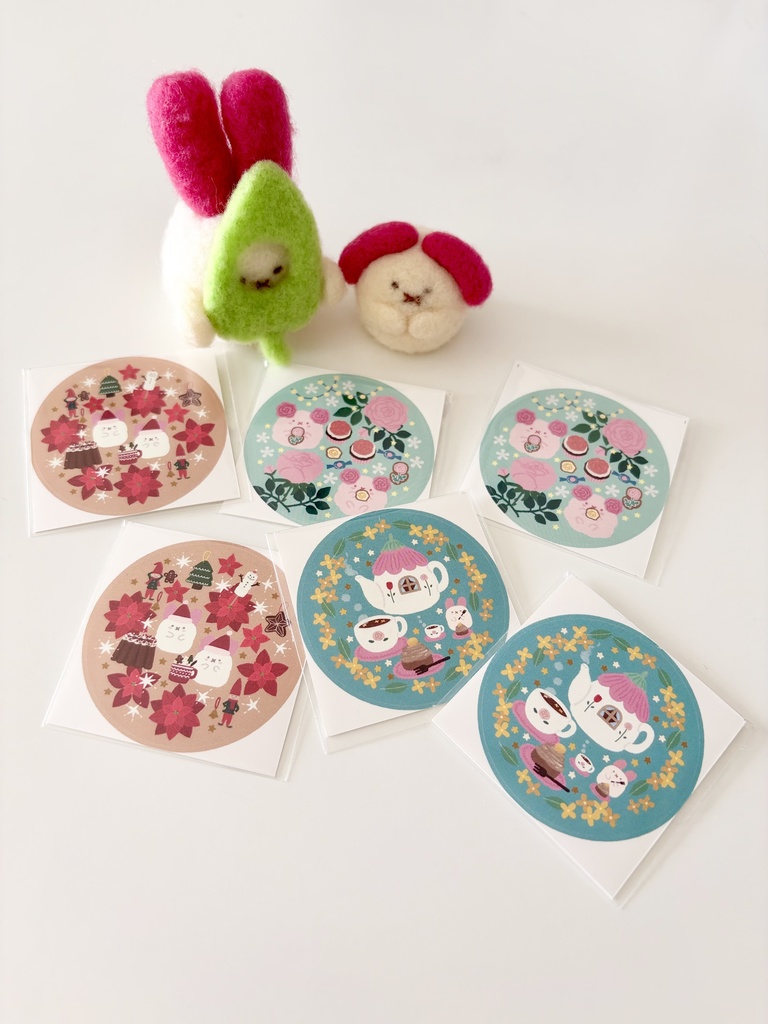 【販売期間12月20日迄】2026年1月はじまり♦︎卓上カレンダー(B6サイズ)♦︎もふもふ達の12ヶ月