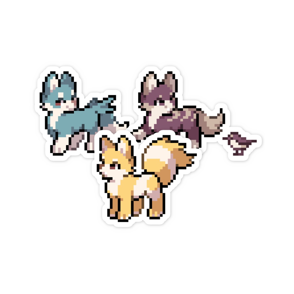 ステッカー🔵🟡🔴