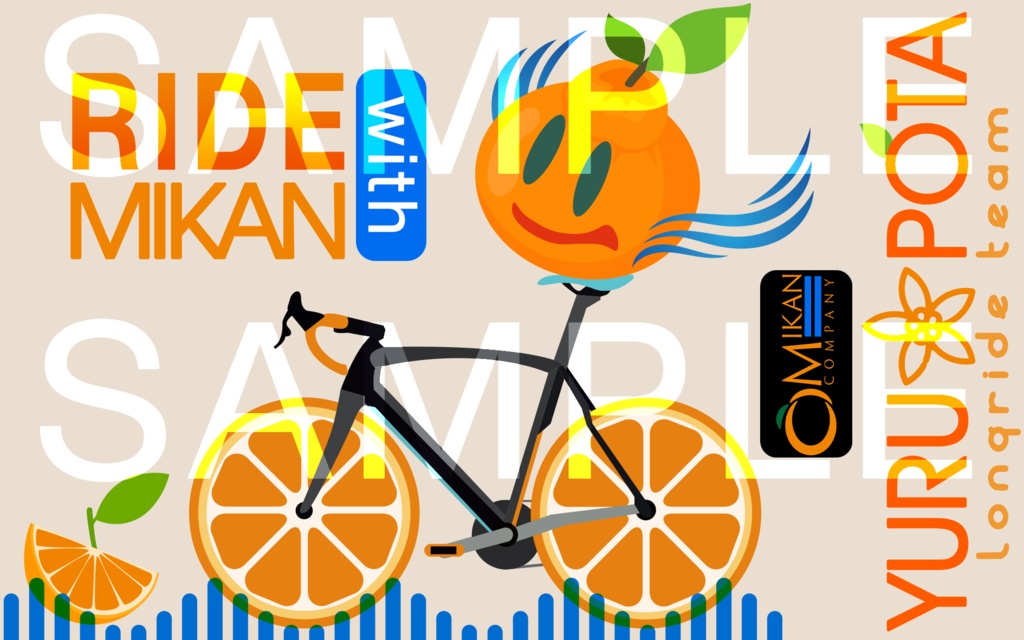 MIKANCOMPANY謹製 ゆるぽたサコッシュ おみかん編